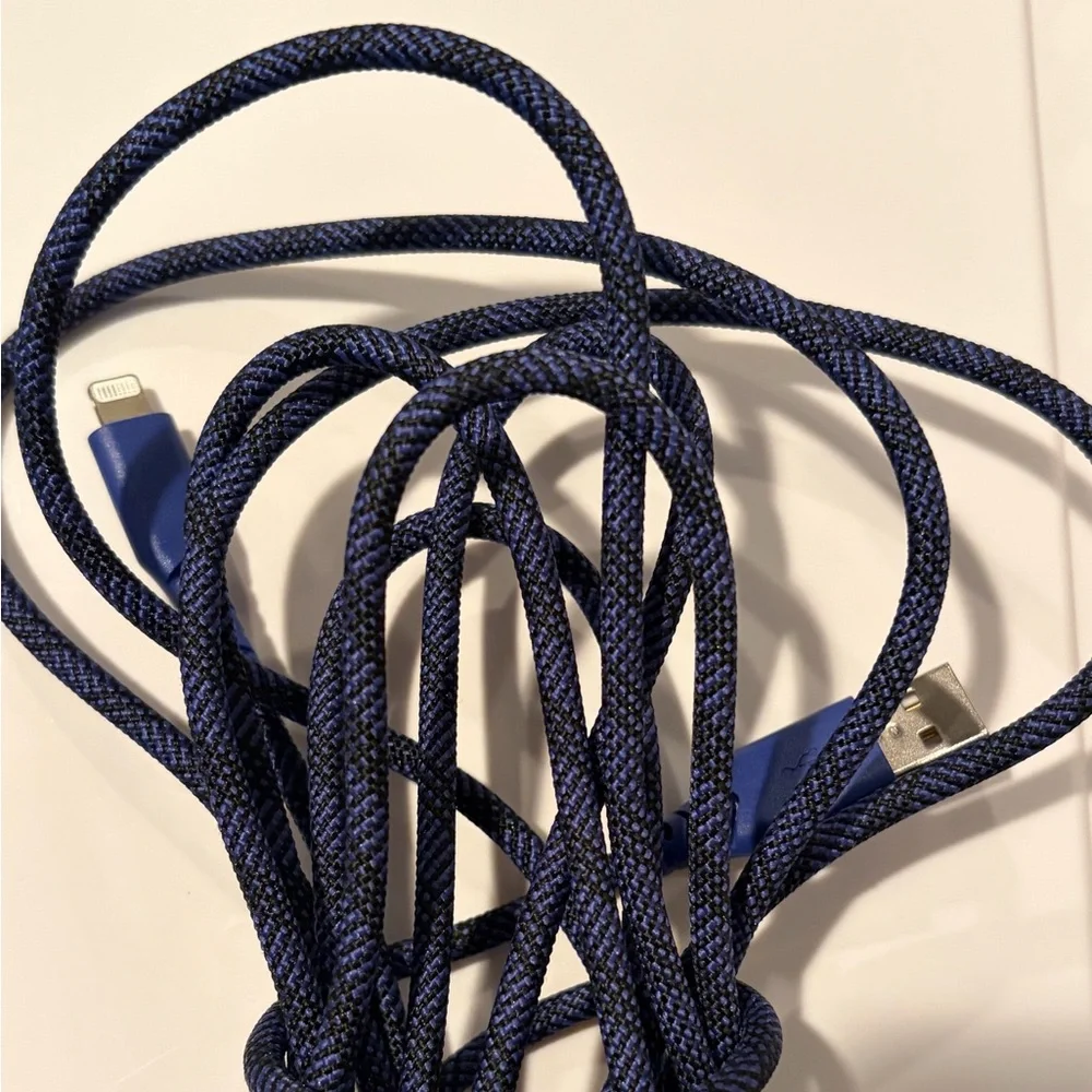 USB Blue Braided Charging Cable